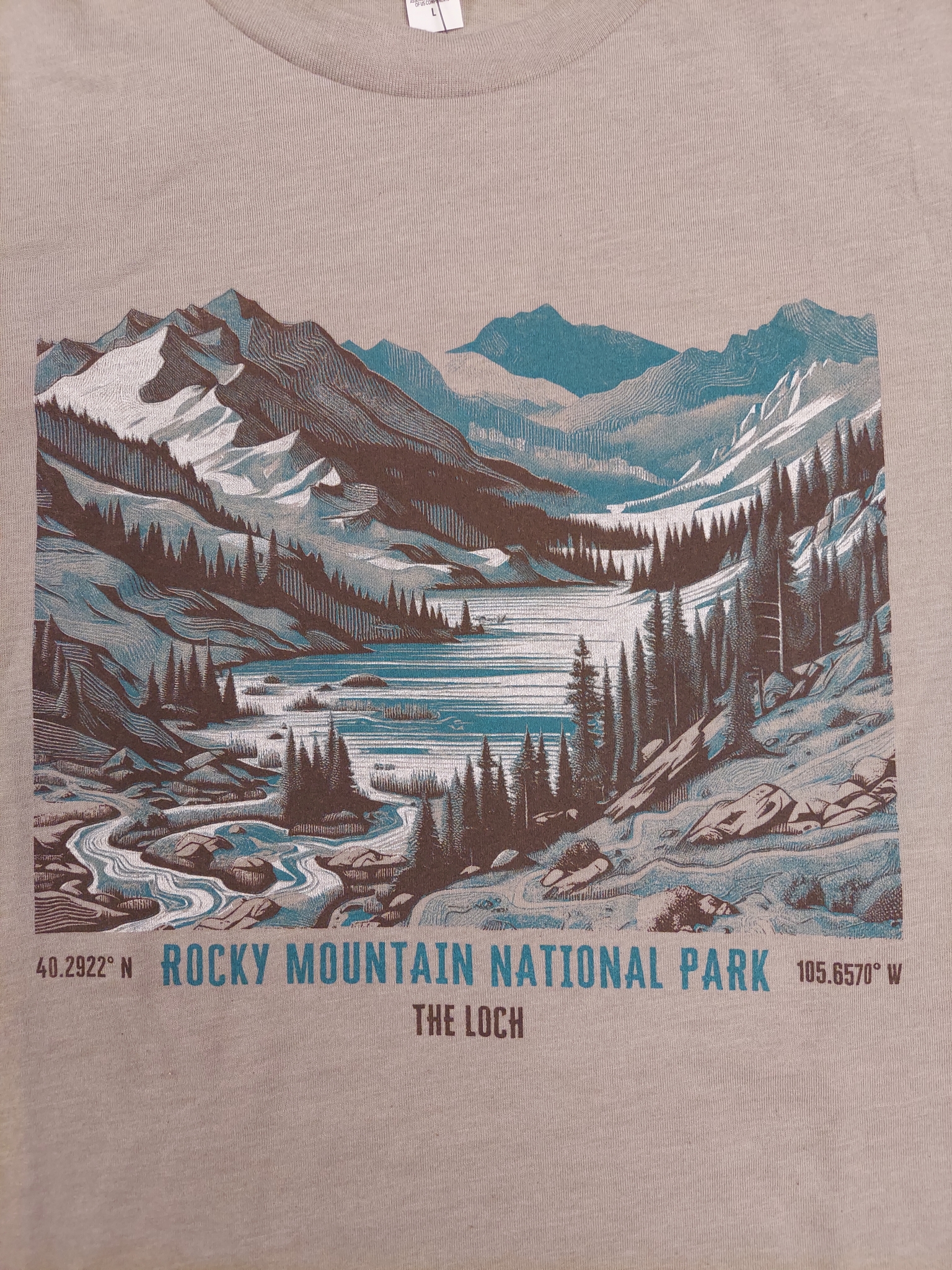 T-Shirt - RMNP The Loch Vale - Image 2