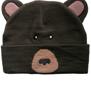 Hat - Kids Black Bear Beanie