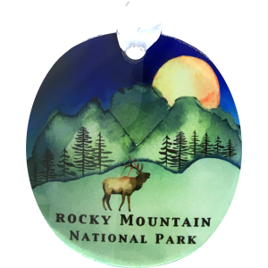 Ornament - RMNP Blue Moon Elk