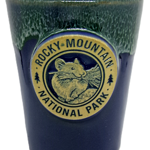 Shot Glass - Deneen RMNP Navy & Green Pika