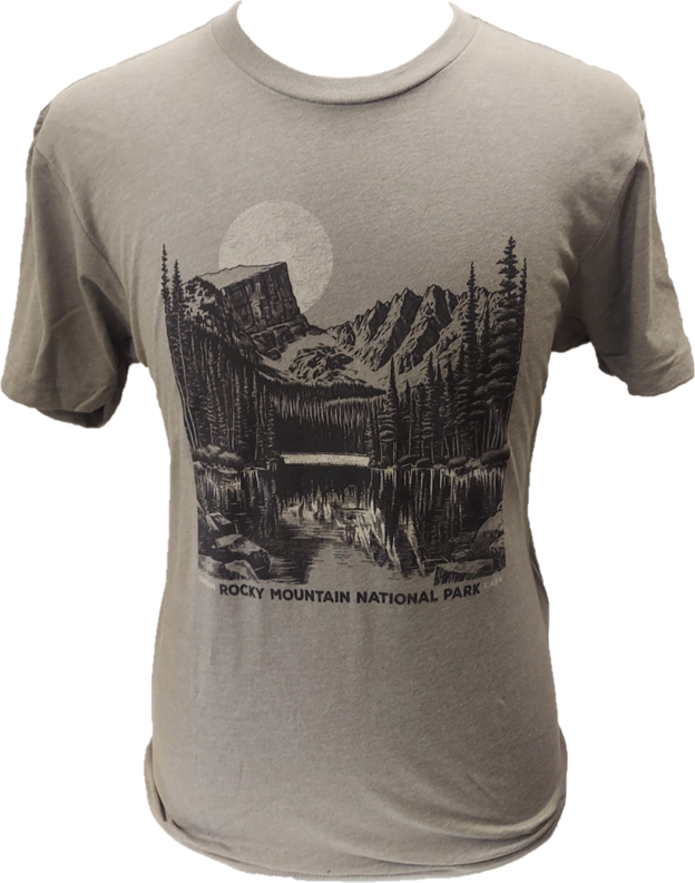 T-Shirt - RMNP Dream Lake Drawing