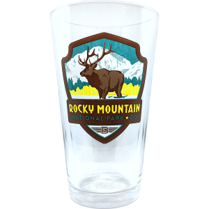 Glass - RMNP Pint Elk Emblem