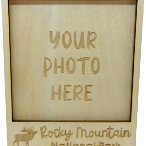 Magnet - RMNP Wooden Picture Frame with Elk