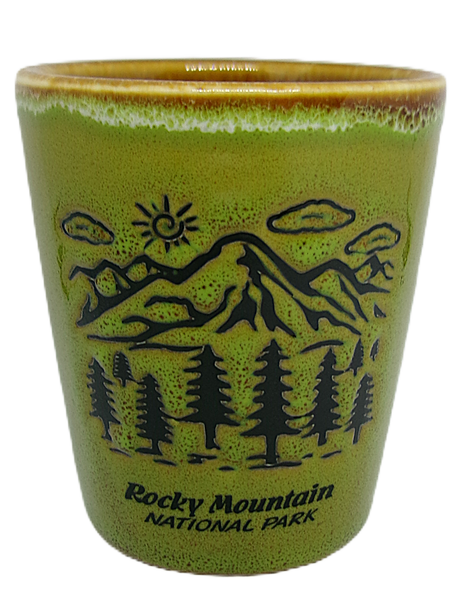 Shot Glass - RMNP Mountain Scene