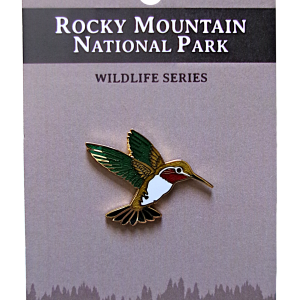 Pin - RMNP North American Wildlife Series Broad-Tailed Hummingbird