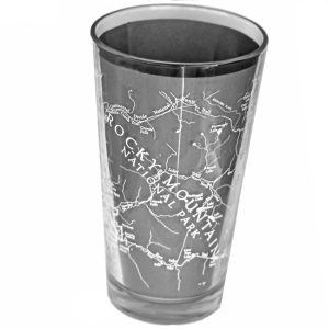 Glass - RMNP Etched Pint Map