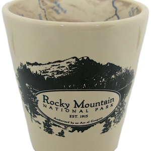 Shot Glass - RMNP Map