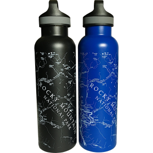 Water Bottle - RMNP Stainless Steel Map