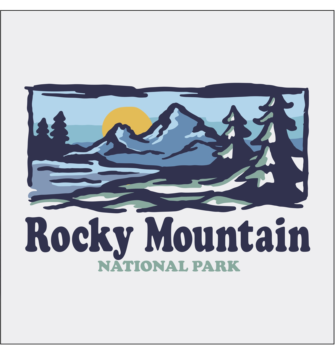 Sweatshirt - Watercolor Mountains Crewneck - Image 2
