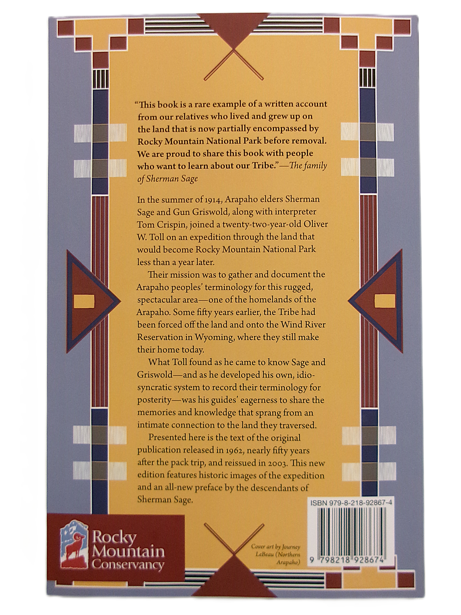 Arapaho Names & Trails: A Report of a 1914 Pack Trip - Image 2