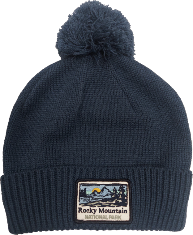 Hat - Beanie RMNP Watercolor Mountains - Image 3