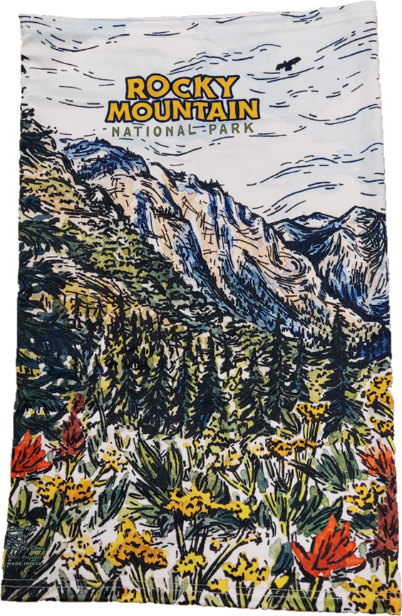 Bandana - RMNP Pika Flowers - Image 2