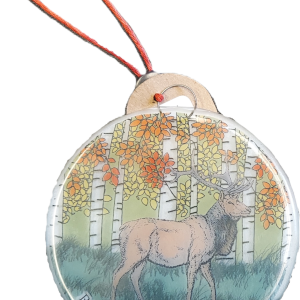 Ornament - RMNP Elk in Aspens