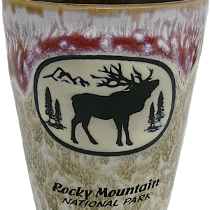 Shot Glass - RMNP Two Tone Elk Scene