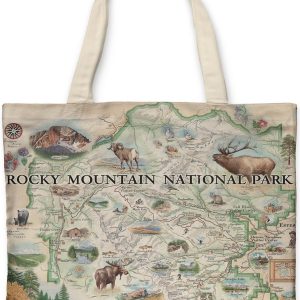 Tote Bag - RMNP Canvas Xplorer Map