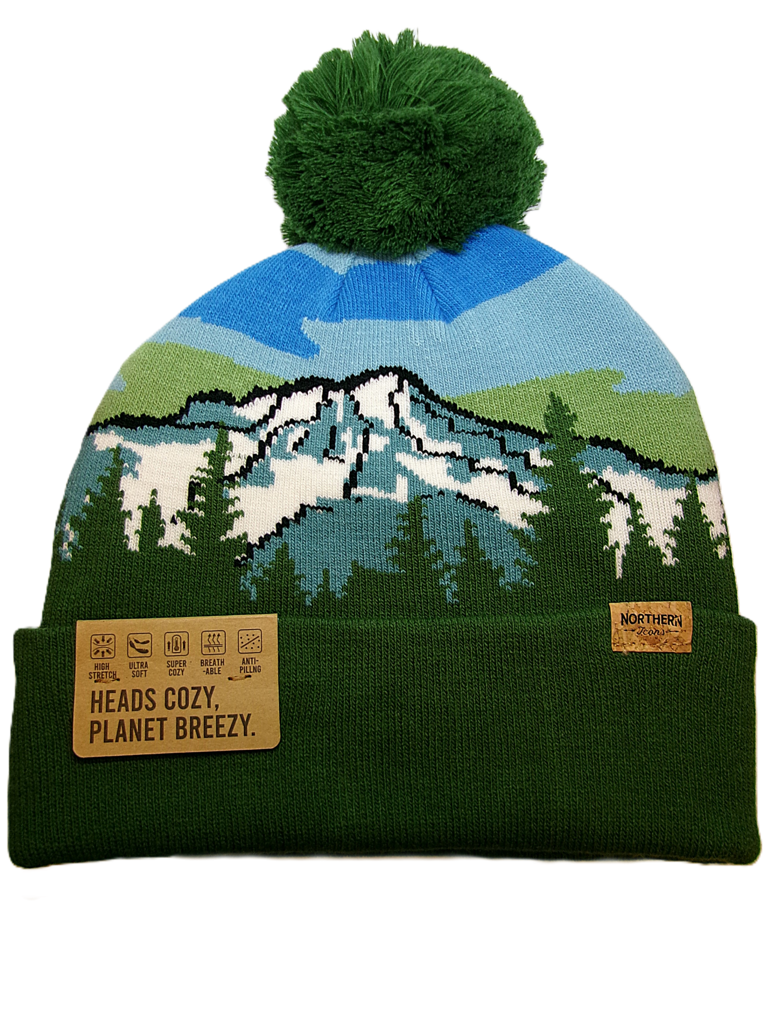Hat - Snowy Mountains Beanie - Image 2