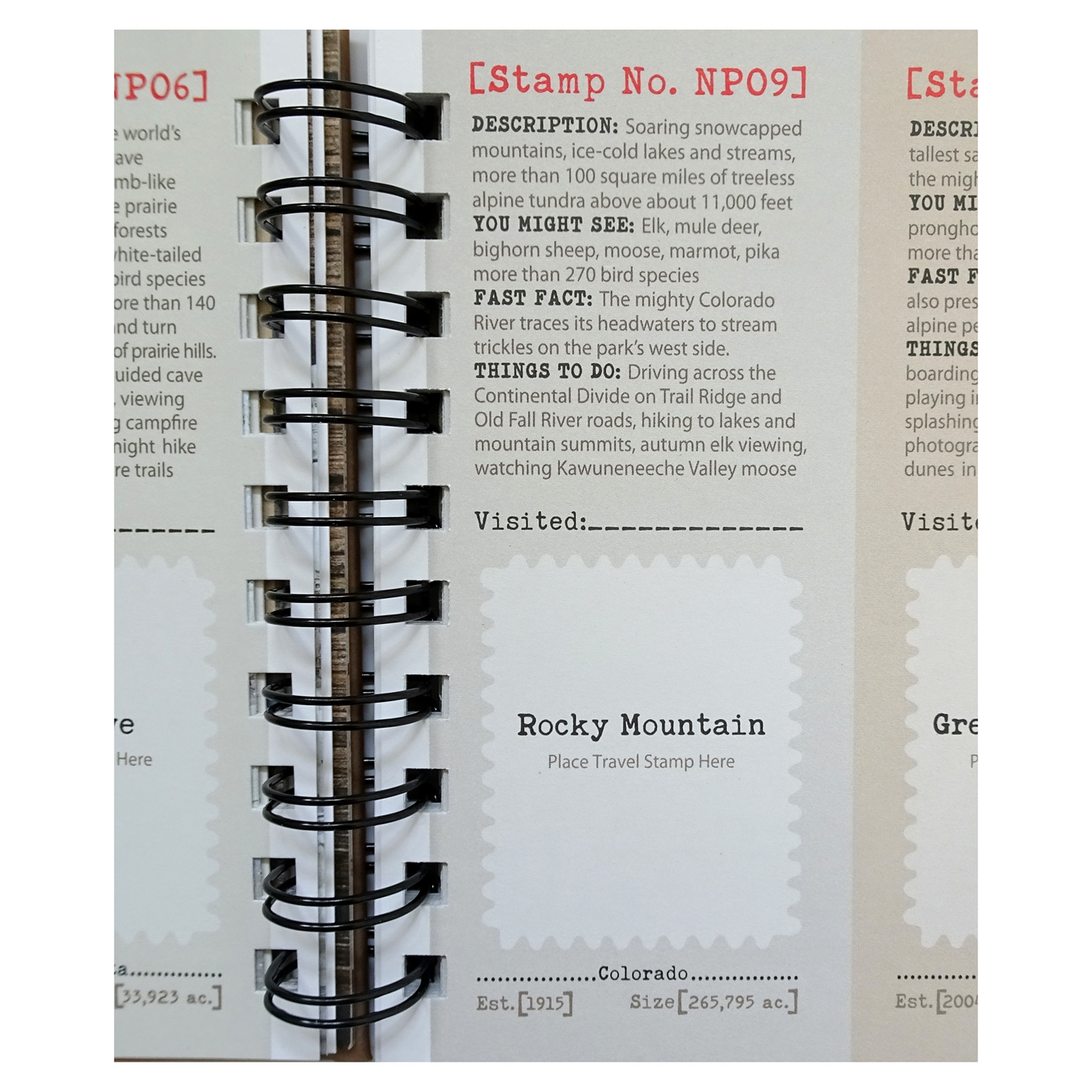 Travel Stamps U.S. National Park Series Album & Guide - Image 2