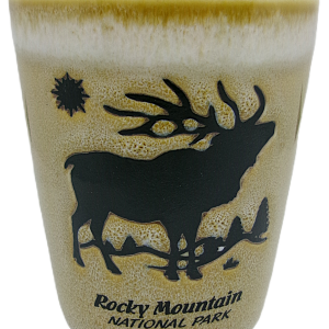 Shot Glass - RMNP Solid Elk Scene