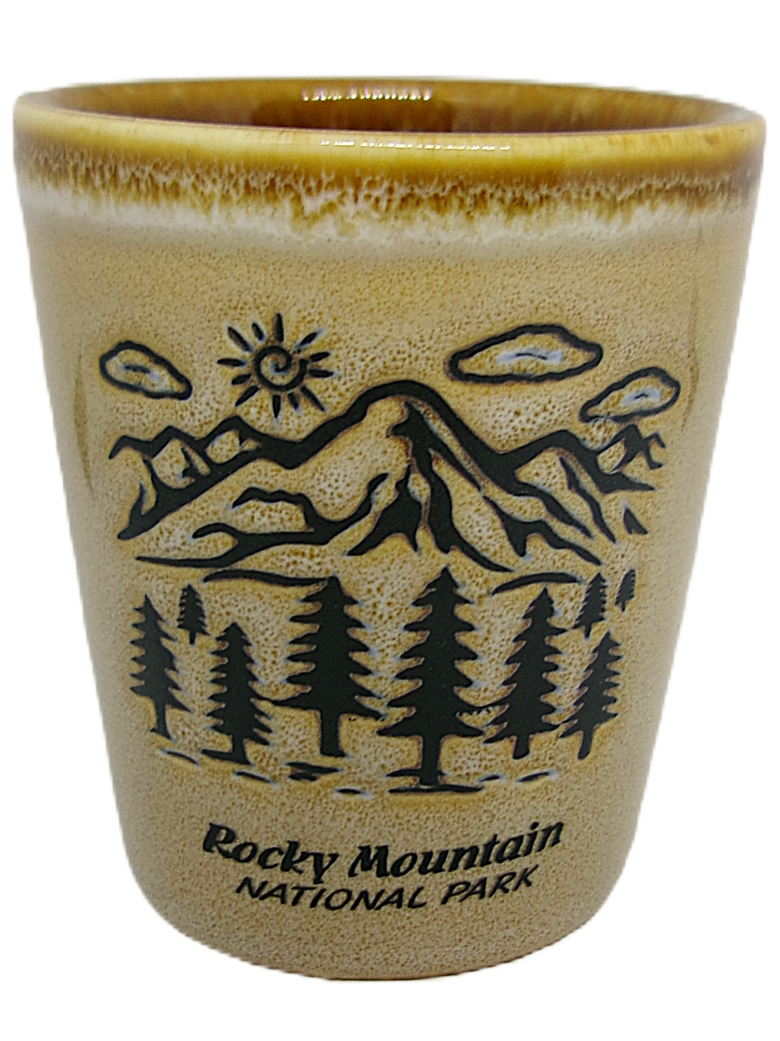Shot Glass - RMNP Mountain Scene - Image 2