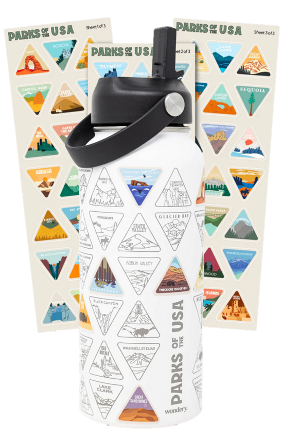 Water Bottle - National Park Bucket List Bottle