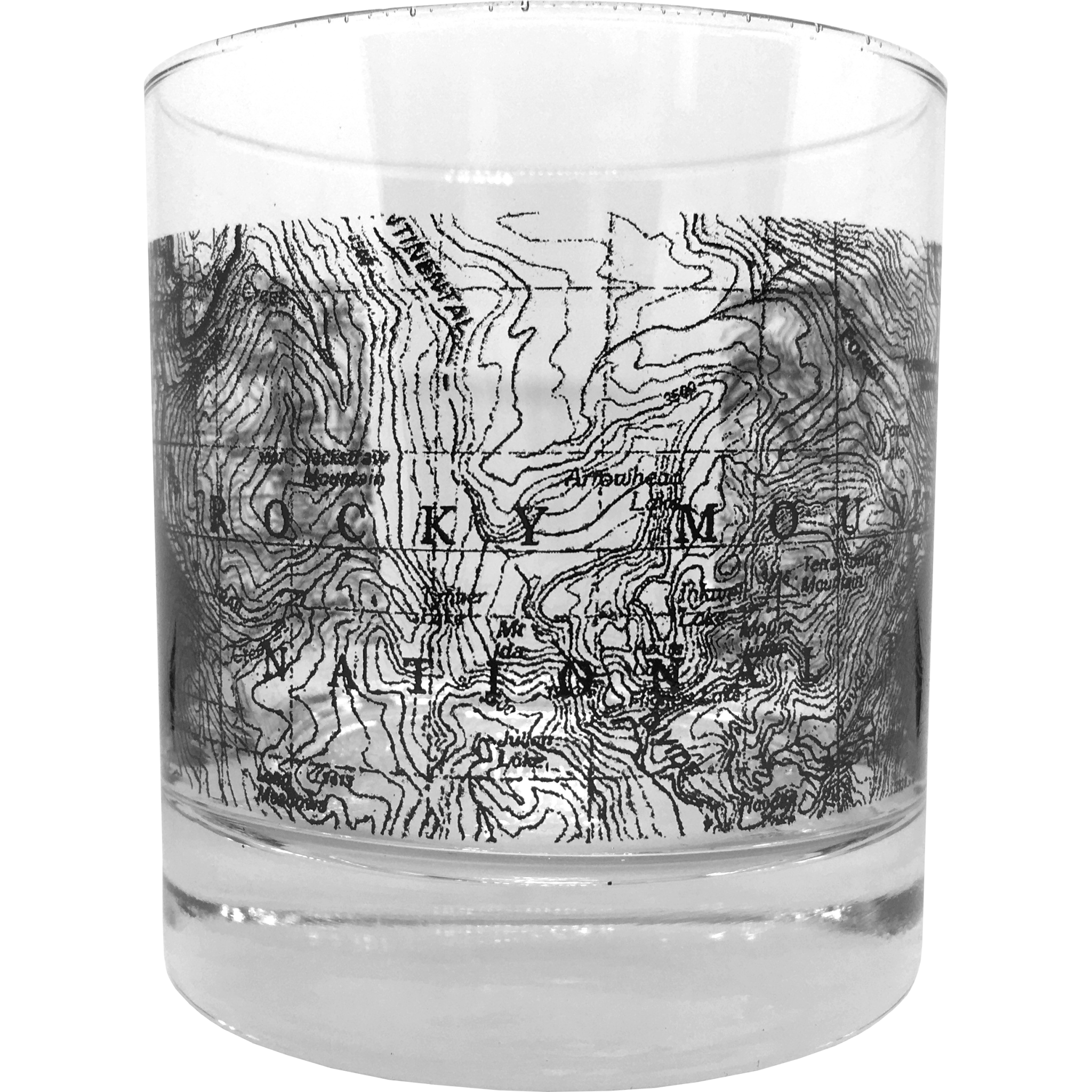 Glass - RMNP Map Whiskey