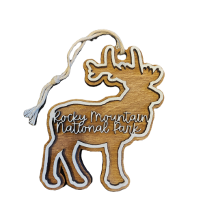 Ornament - Wooden Elk Outline