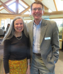 Marlene and Walt Borneman stand together at a Conservancy gathering.