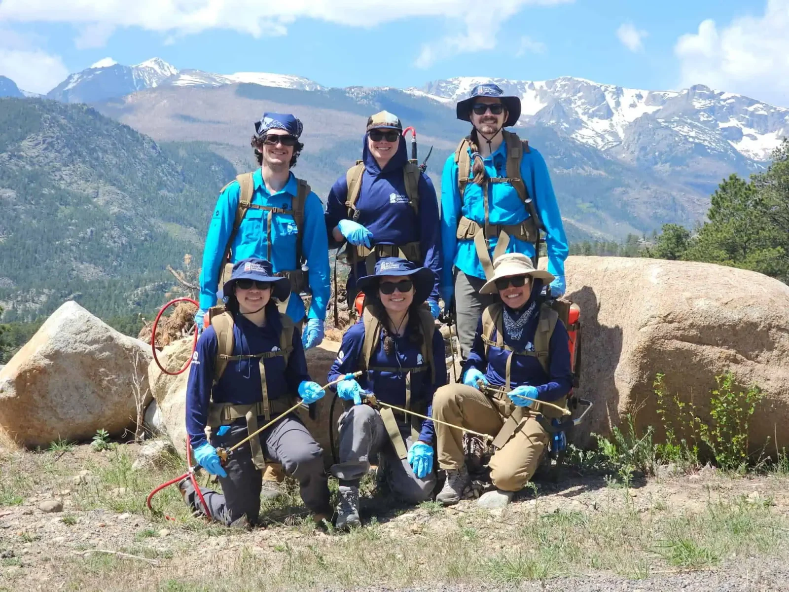 Rocky Mountain Conservancy Conservation Corps crew portrait